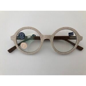 New Round Eco Reed Peepers Reading Glasses +1.25